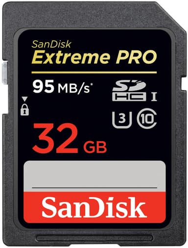 tofu Tilgængelig luft SanDisk Extreme PRO 32 GB SD hukommelseskort | Elgiganten