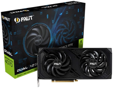 Palit GeForce RTX 4070 Dual grafikkort | Elgiganten | Elgiganten