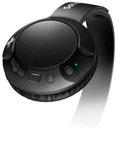 Philips Bass+ trådløse on-ear hovedtelefoner - sort