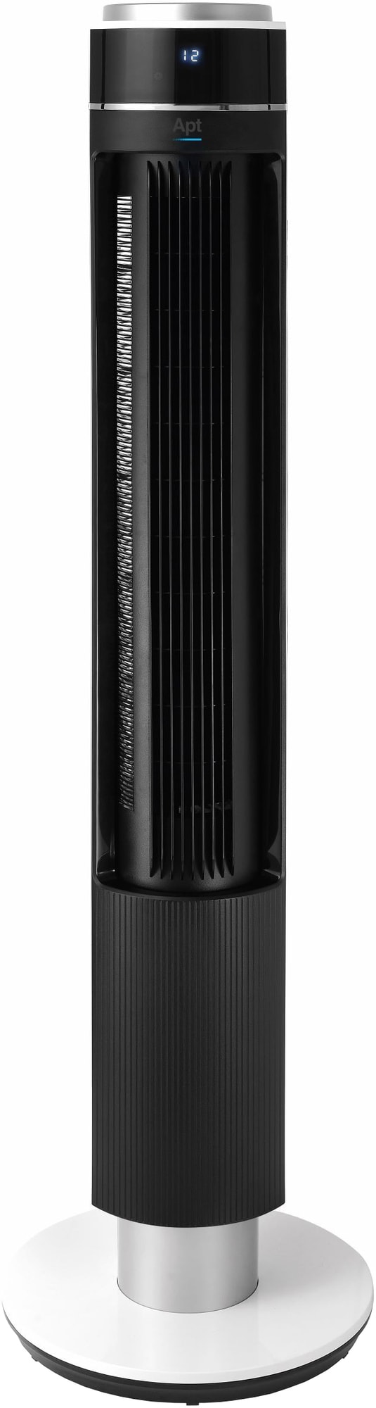 Air Pure Tech kraftig og støjsvag tårnventilator (sort)