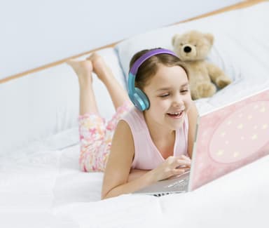 Philips kids trådløse on-ear hovedtelefoner SHK4000PP