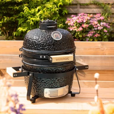 VONROC Kamado - kulgrill - 13“- Ø27cm | Med fod og regnslag