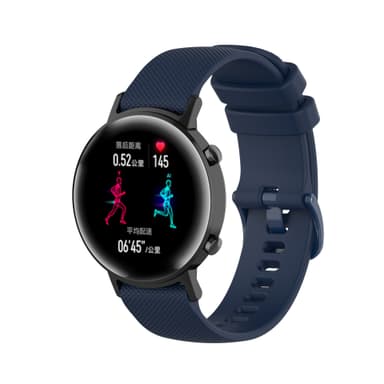 INF Urrem silikone Blå 20 mm Garmin Venu / Venu SQ / Vivomove3 / Move 3 / Vivomove Luxe / Move Luxe / Vivomove Style / Move Style / Vivomove / Vivomove HR Sport / Vivoactive 3