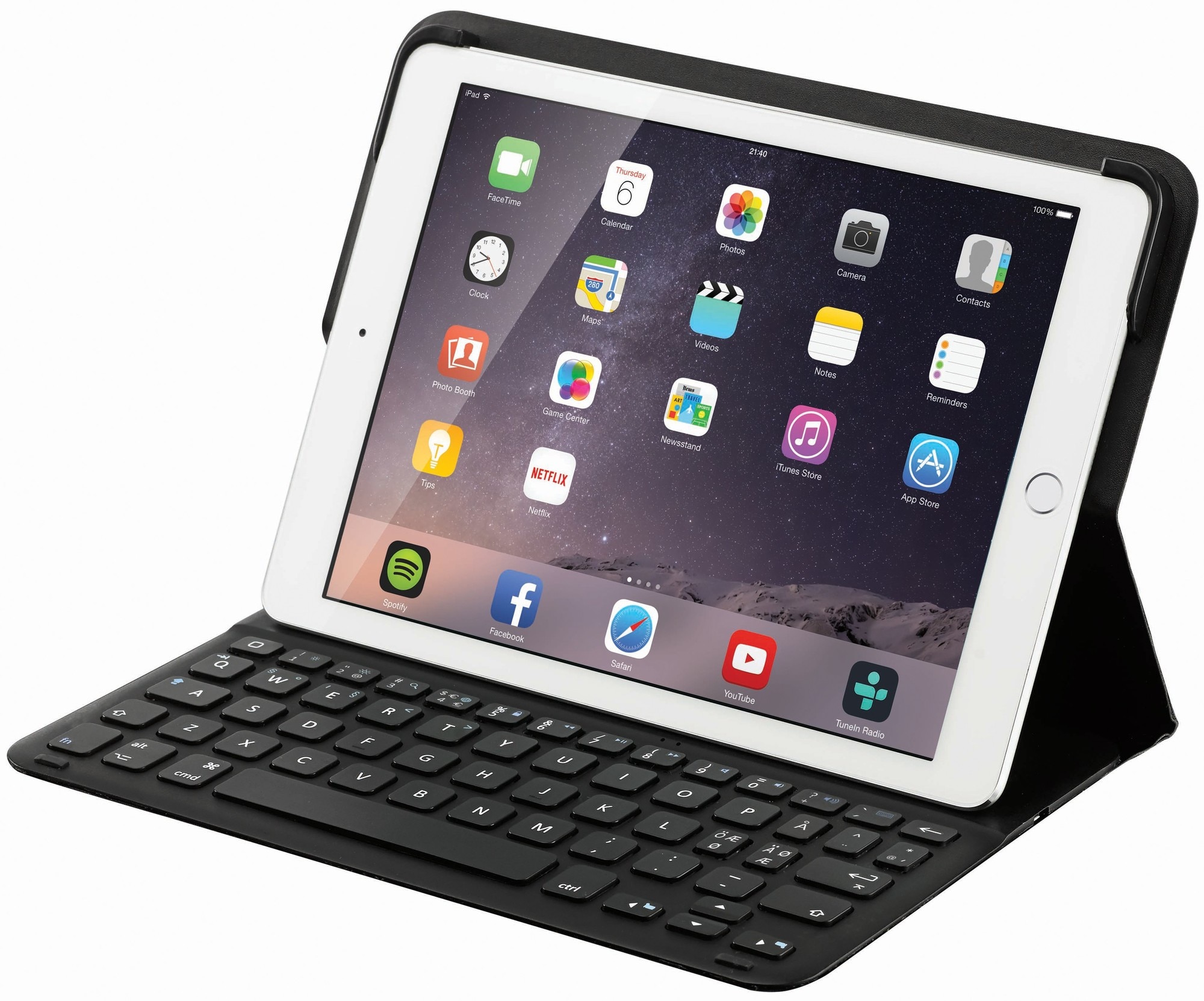 grim Snuble Dele iPad Air 2 cover med tastatur - sort | Elgiganten