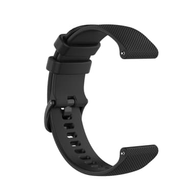 INF Urrem silikone Sort 20 mm Garmin Venu, Vivomove, Move, Vivoactive, Forerunner, Approach S40