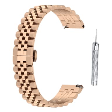 Justerbar Universal 20 MM femrads pärlorm Rose guld