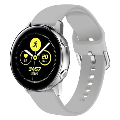 Urrem silikone Grå 22 mm Huawei GT1/2 Gen, Samsung Watch 3 45mm, Samsung watch 46mm, Samsung Gear S3 Classical/Frontie, Huawei Watch GT/GT 2 46mm