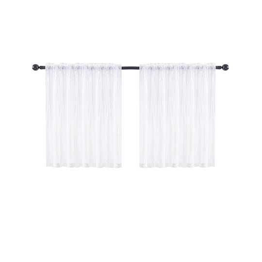 INF Simple Elegant Short Curtain 2-Pack Hvid 76x60 cm
