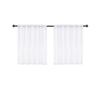 INF Simple Elegant Short Curtain 2-Pack Hvid 76x60 cm
