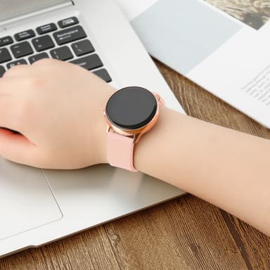 INF Urrem silikone Lyserød Samsung Galaxy Watch 5 40mm 44mm/Watch 4 40mm 44mm/Watch 4 Classic 42mm 46mm, Garmin Vivoactive 3/ Vivomove/HR, Forerunner 645/ 245, Huawei Watch GT 4