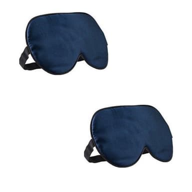 Sovmask mullbärssilke 2-pack Mørkeblå