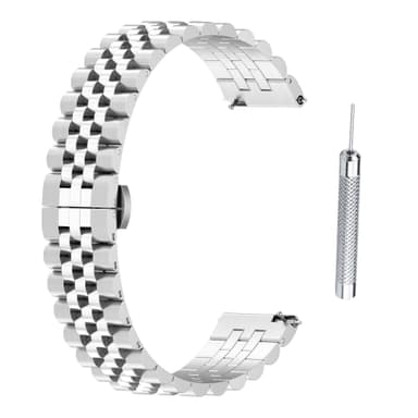 Justerbar Universal 22 MM femrads pärlorm Sølv