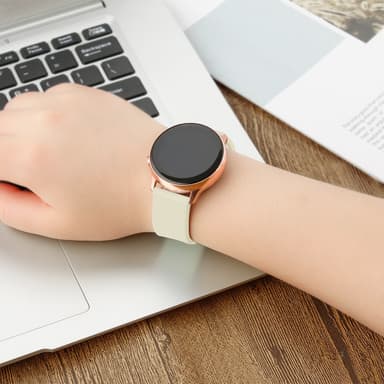 INF Urrem silikone Hvid 22 mm Huawei GT1/2 Gen, Samsung Watch 3 45mm, Samsung watch 46mm, Samsung Gear S3 Classical/Frontie, Huawei Watch GT/GT 2 46mm