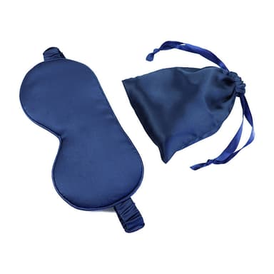 Sovmask mullbärssilke med förvaringsväska Sort