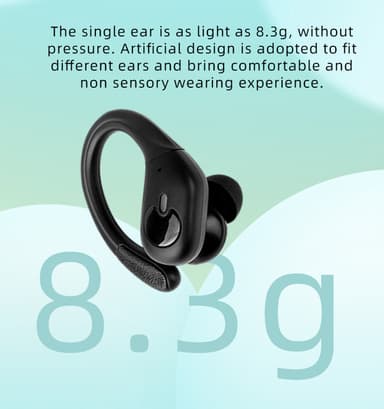 Trådlösa hörlurar power display Bluetooth 5.3 650 mAh