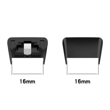 Urbåndsforbindelser 1 par Sort Huawei Band 7/6/6 Pro, Honor Band 7/6