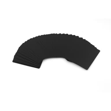 54stk sort plast PVC poker vandtætte spillekort - sort