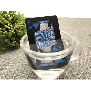 54stk sort plast PVC poker vandtætte spillekort - sort