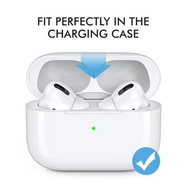 AHASTYLE AirPods Pro 1/2 Silikone Ørepropper Hvid - Large