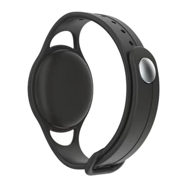 MUTURAL Silicone børnearmbånd til AirTag - Sort