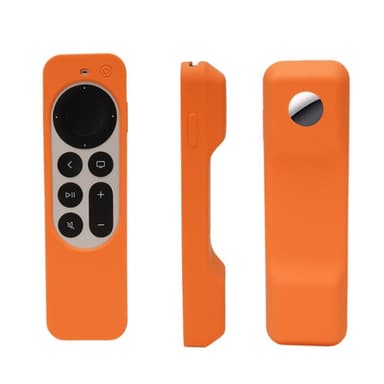 SKALO Apple TV 4K 2021 Control Shell med AirTag-holder - Sort