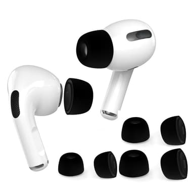 AHASTYLE AirPods Pro 1/2 Silikone Ørepropper S+M+L - Sort