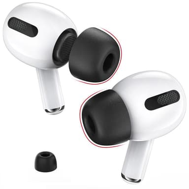 AHASTYLE AirPods Pro 1/2 Ørepropper med Memory Foam Sort - Small