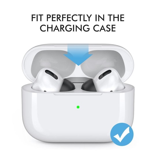 AHASTYLE AirPods Pro 1/2 Silikone Ørepropper Sort - Small