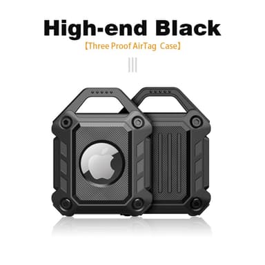 SKALO Armor Carbon TPU AirTag Holder - Sort