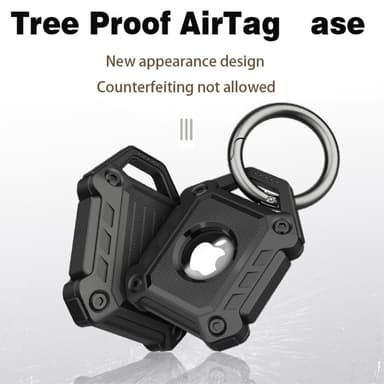 SKALO Armor Carbon TPU AirTag Holder - Sort