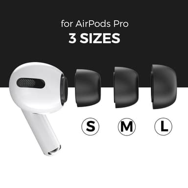 AHASTYLE AirPods Pro 1/2 Ørepropper med Memory Foam Sort - Medium