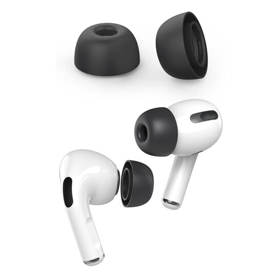 AHASTYLE AirPods Pro 1/2 Silikone Ørepropper Sort - Small