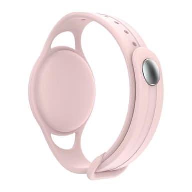 MUTURAL Silicone børnearmbånd til AirTag - Pink