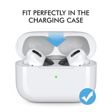 AHASTYLE AirPods Pro 1/2 Silikone Ørepropper Sort - Large