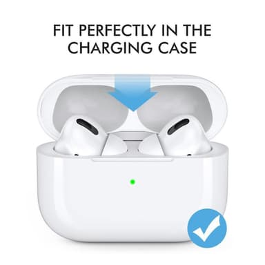 AHASTYLE AirPods Pro 1/2 Silikone Ørepropper S+M+L - Sort