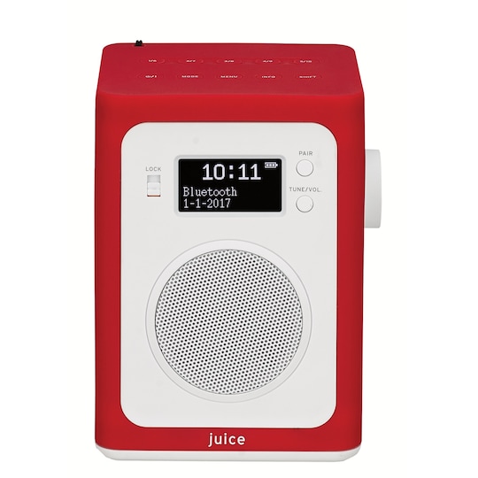 Juice bærbar radio SJUPRE14E - rød