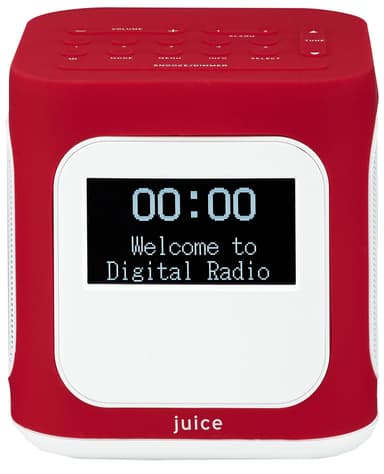 Sandstrøm Juice Minute bærbar radio SJUTRE15E - rød
