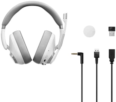 EPOS H3PRO HYBRID trådløst gaming-headset (hvid)