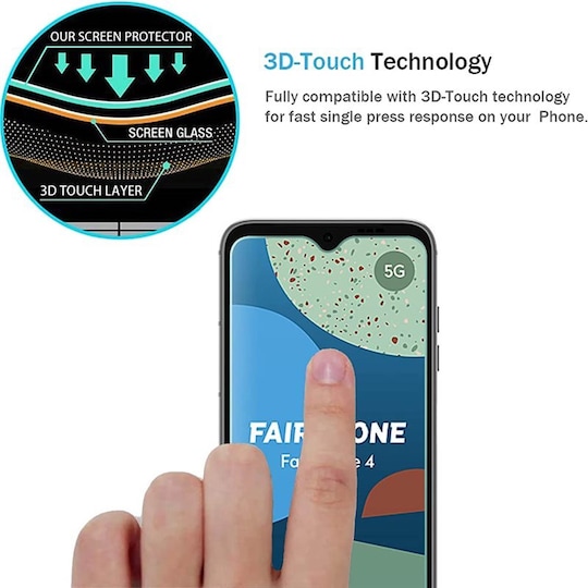Hærdet glas skærmbeskytter Fairphone 4