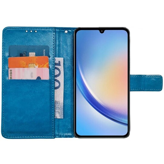 Wallet cover 3-kort Samsung Galaxy A24 4G - Lyseblå