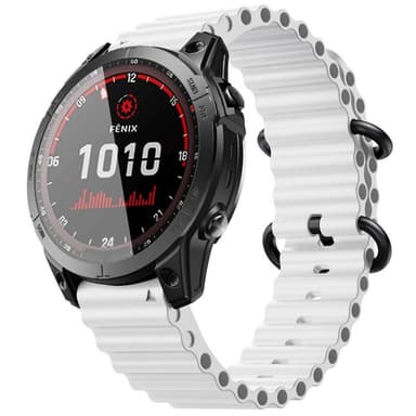 Ocean Armbånd Garmin Fenix 7X - Hvid