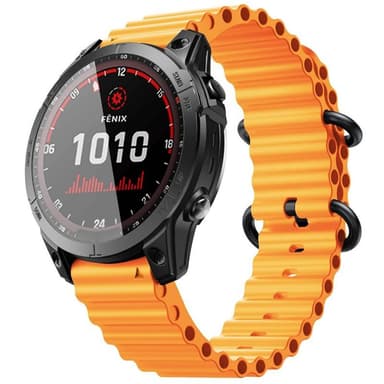 Ocean Armbånd Garmin Fenix 7X - Orange