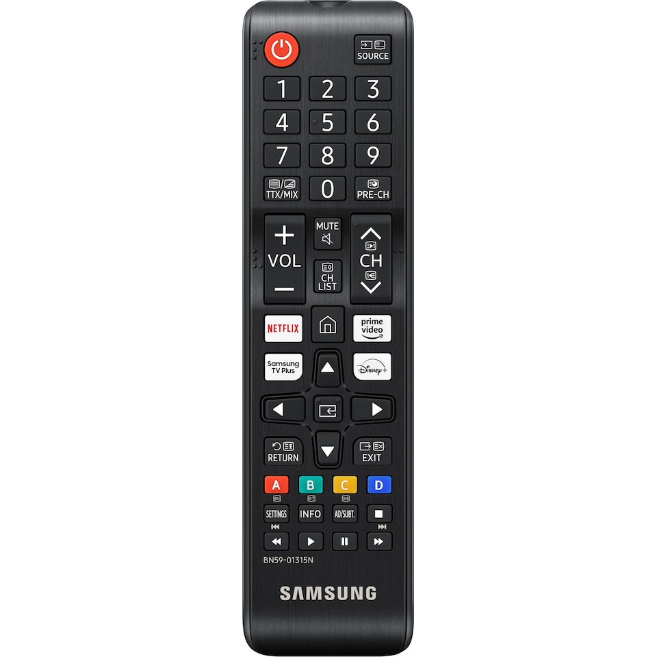 Ekstra fjernbetjening med brugervenligt interface følger med ved køb af Samsung Q77D (værdi 349.-).