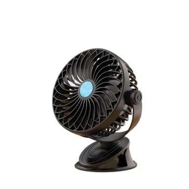 Bærbar skrivebordsventilator 5 vindhastigheder 4000 mAh Sort