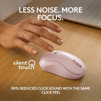 Logitech M240 Silent Bluetooth trådløs mus (rosa)
