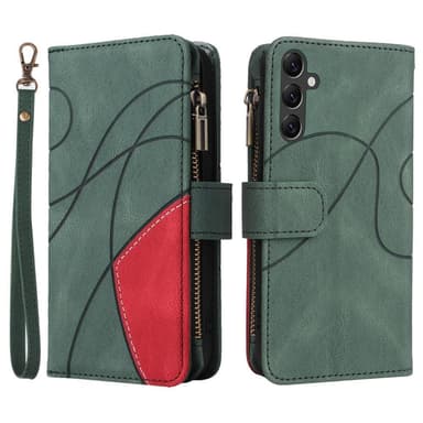 KT Multifunktion Series-5 Til Samsung Galaxy A14 Telefontaske - Grøn