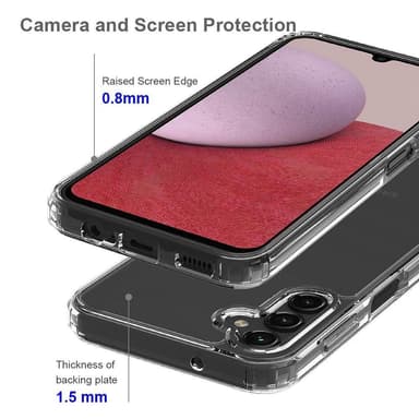 Til Samsung Galaxy A14 5G TPU+akryl anti-drop telefonetui