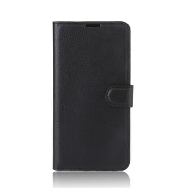 Til Huawei Y6 (2017) Litchi Texture Taske - Sort