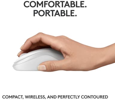 Logitech M240 Silent Bluetooth trådløs mus (hvid)