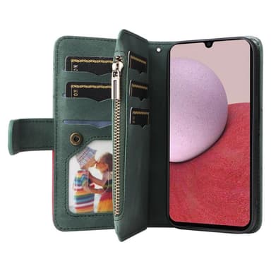 KT Multifunktion Series-5 Til Samsung Galaxy A14 Telefontaske - Grøn
